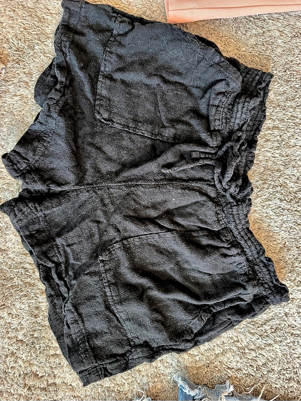 Women's Black Cargo Shorts